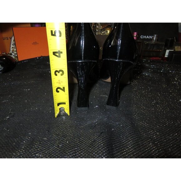 Ambelight Classic Black Patent Vegan Leather career pumps size 7 - Picture 4 of 12